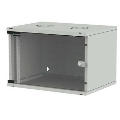 Rack 19 4U Deckro cu Usă Sticlă, Montaj Perete