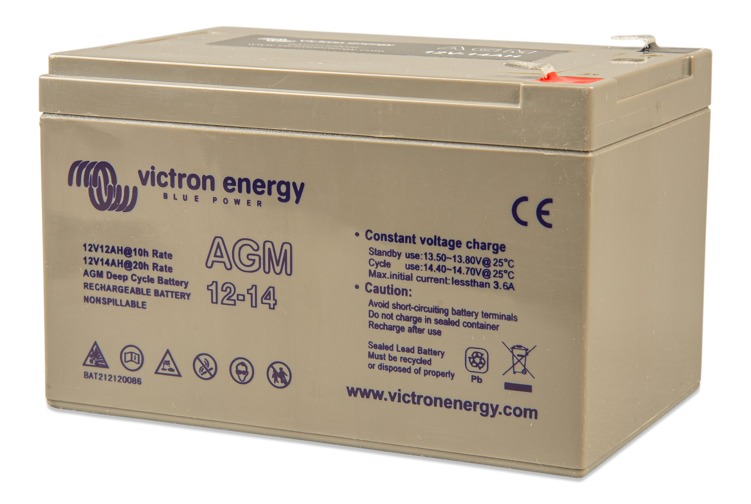 Acumulator Deep Cycle AGM Victron 12V 14Ah - imagine 5