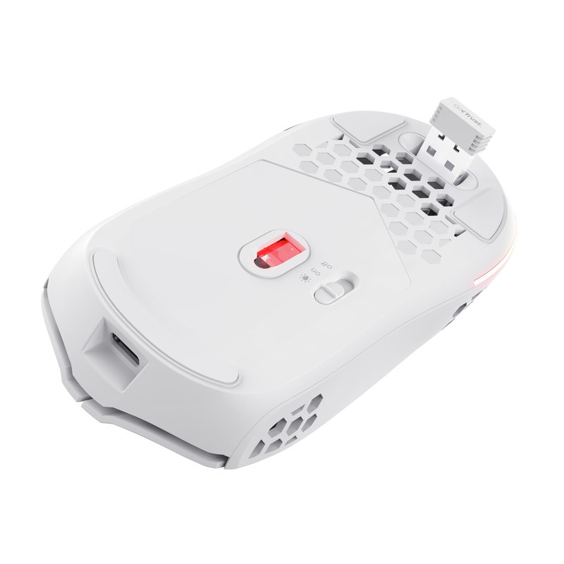Mouse Wireless Trust GXT 929W Helox 4800 DPI Alb - imagine 3