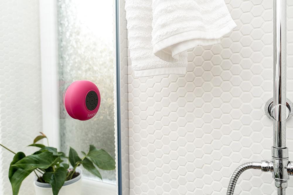 Boxa Portabila Spacer Ducky Bluetooth 3W Roz - Rezistenta la Apa - imagine 4