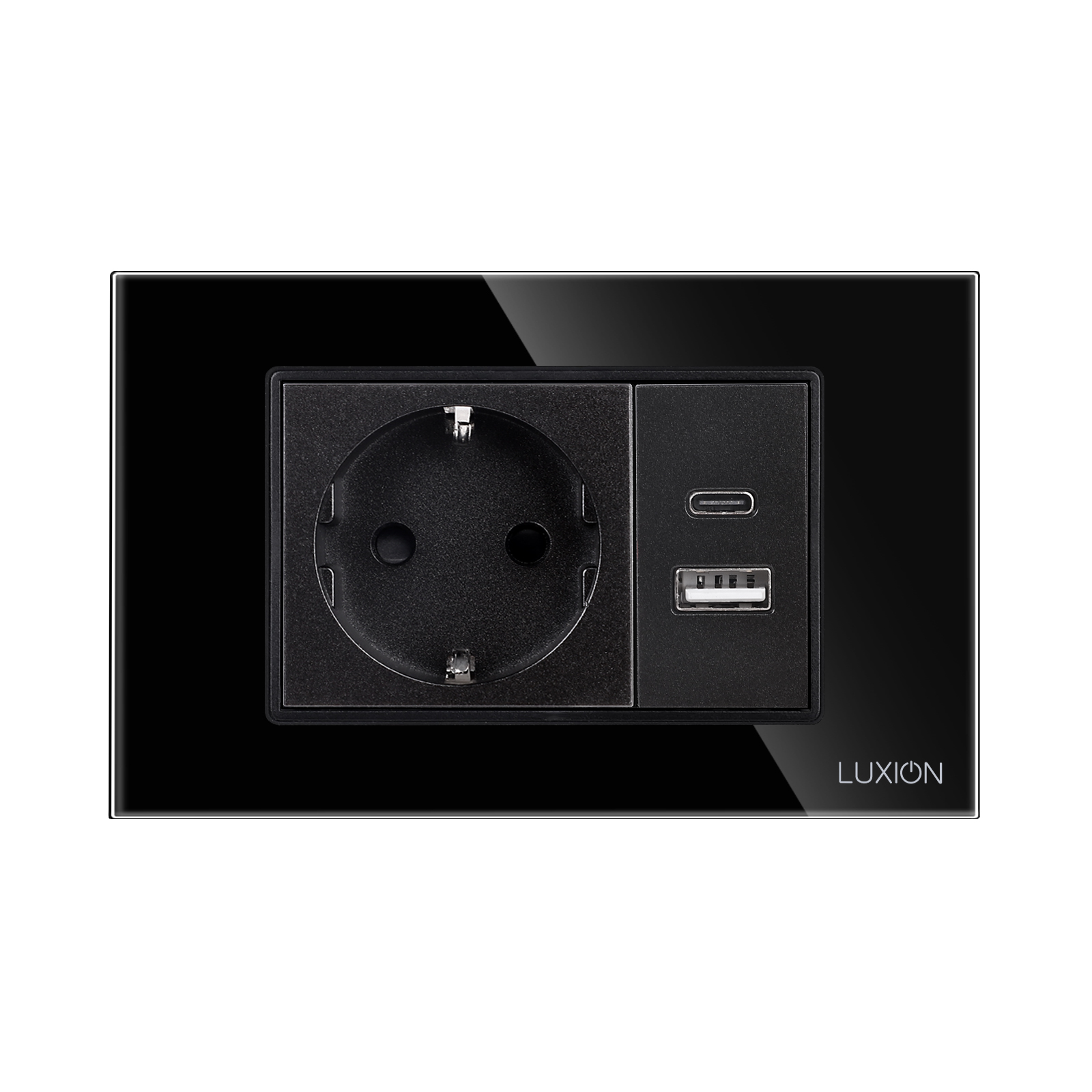 Priza Schuko si USB A+C cu Rama din Sticla LUXION, 3M - imagine 6