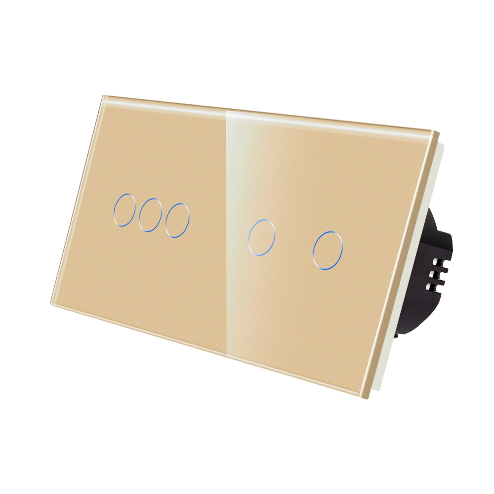 Intrerupator Touch Triplu+Dublu Luxion Sticla - imagine 9