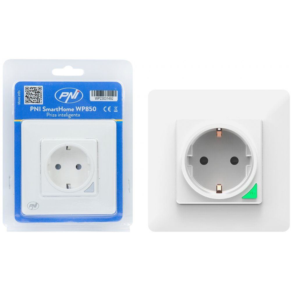 Priza Smart PNI WP850 WiFi | Compatibilă Alexa/Google