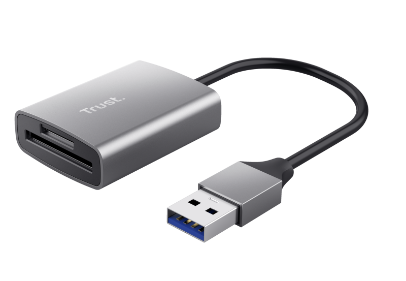Card Reader USB Trust Dalyx Fast - SD și Micro-SD, Gri