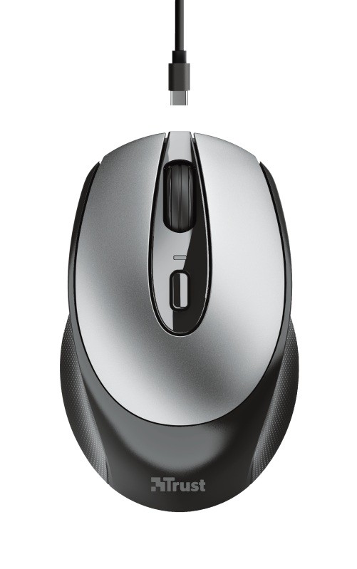 Mouse Wireless Trust Zaya Reîncărcabil Ergonomic Negru