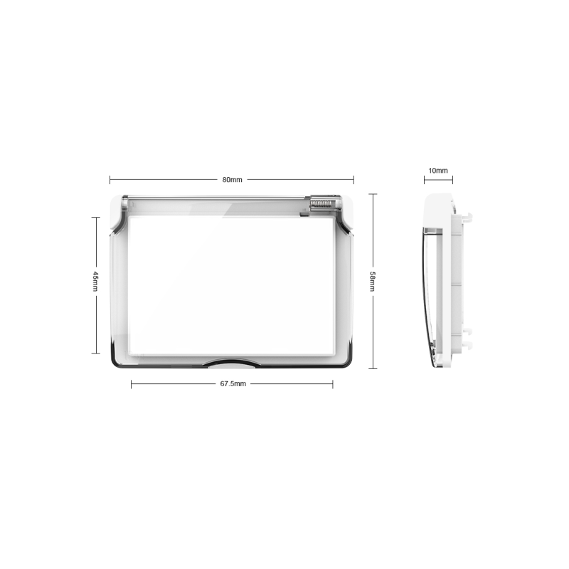 Capac protectie IP44 prize Livolo sticla - imagine 3