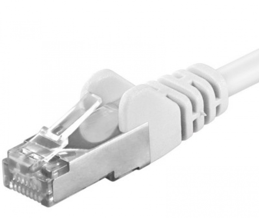 Cablu SFTP Cat 6A 0.25m Alb 10G OEM