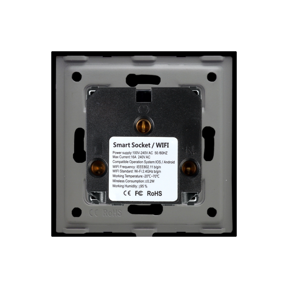 Priză Simplă Wi-Fi LUXION cu Ramă Sticlă - imagine 8