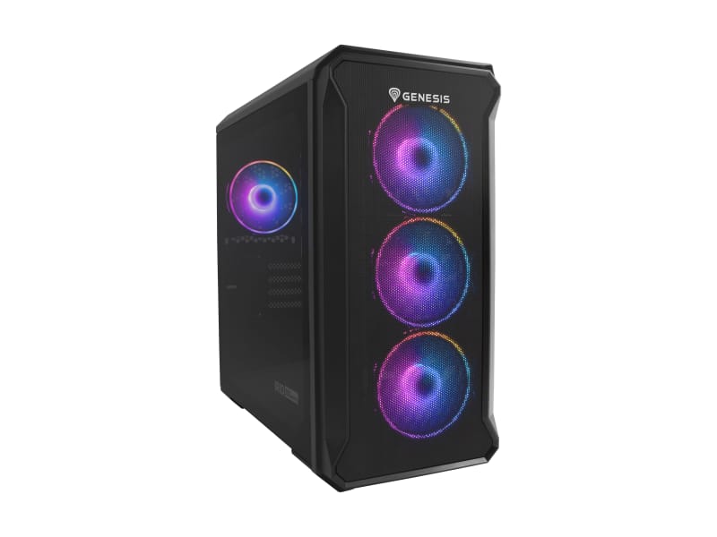 Carcasa Genesis IRID 503 V2 Mini Tower ARGB Negru - imagine 2