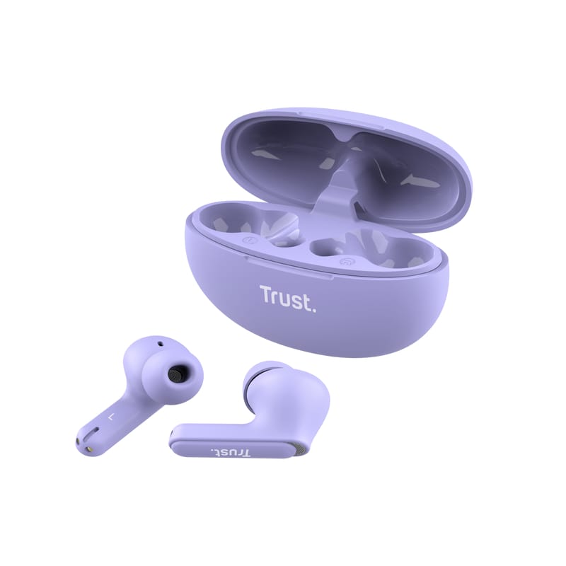 Căști Trust Yavi Bluetooth Mov - Earbuds Wireless Compacte - imagine 6