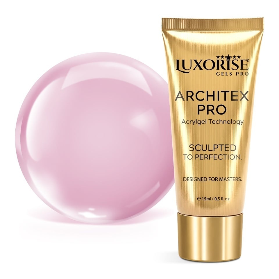 Polygel LUXORISE ARCHITEX PRO - Atelier Rosé Collection, Poetic Bloom, 15ml