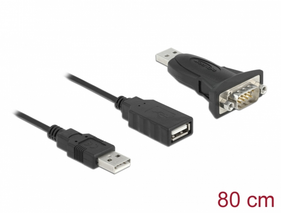 Adaptor USB Serial RS232 FTDI + Cablu Delock