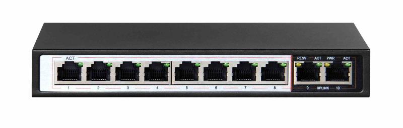 Switch PoE Extralink CERES 8x100Mb 96W - Rețea Profesională