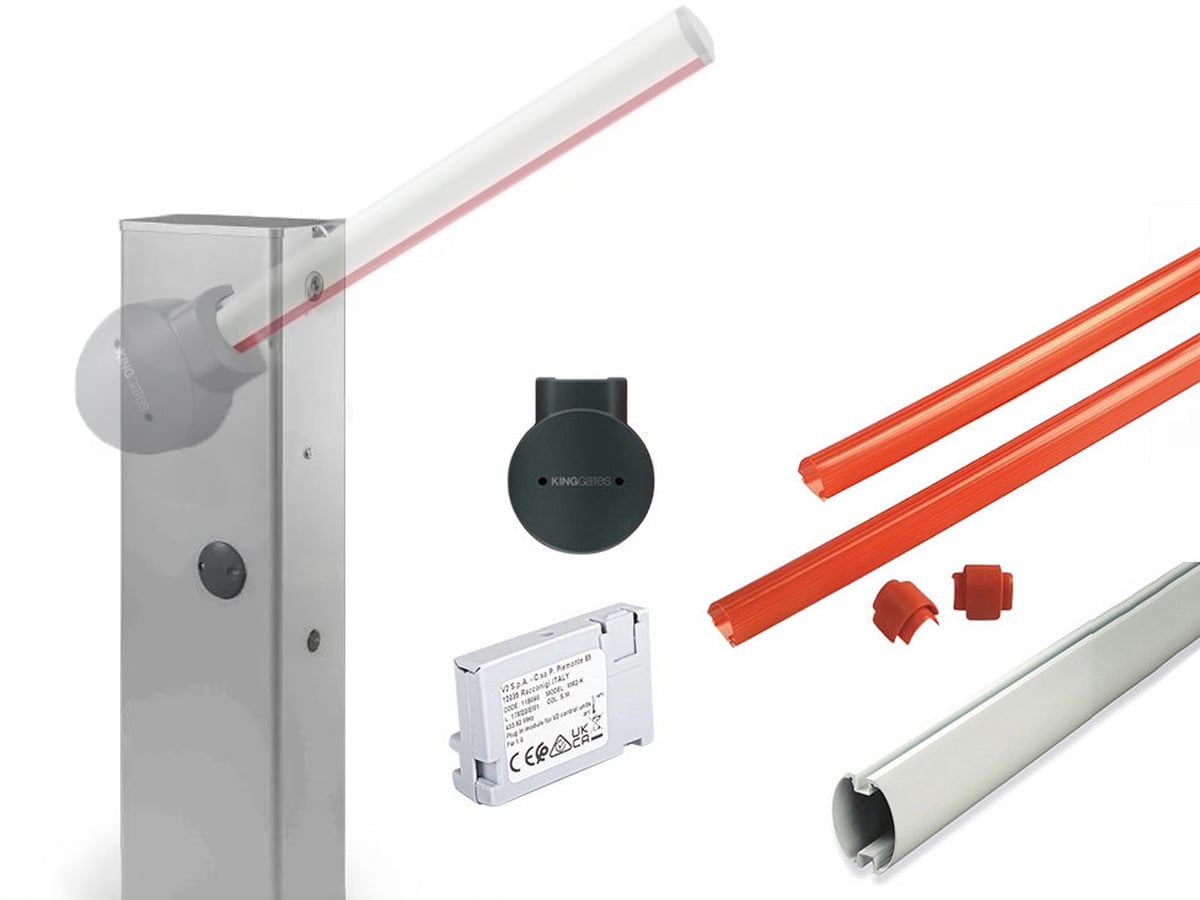 Barieră acces auto King Gates NUURKIT4, braț 4m, 24V, IP54
