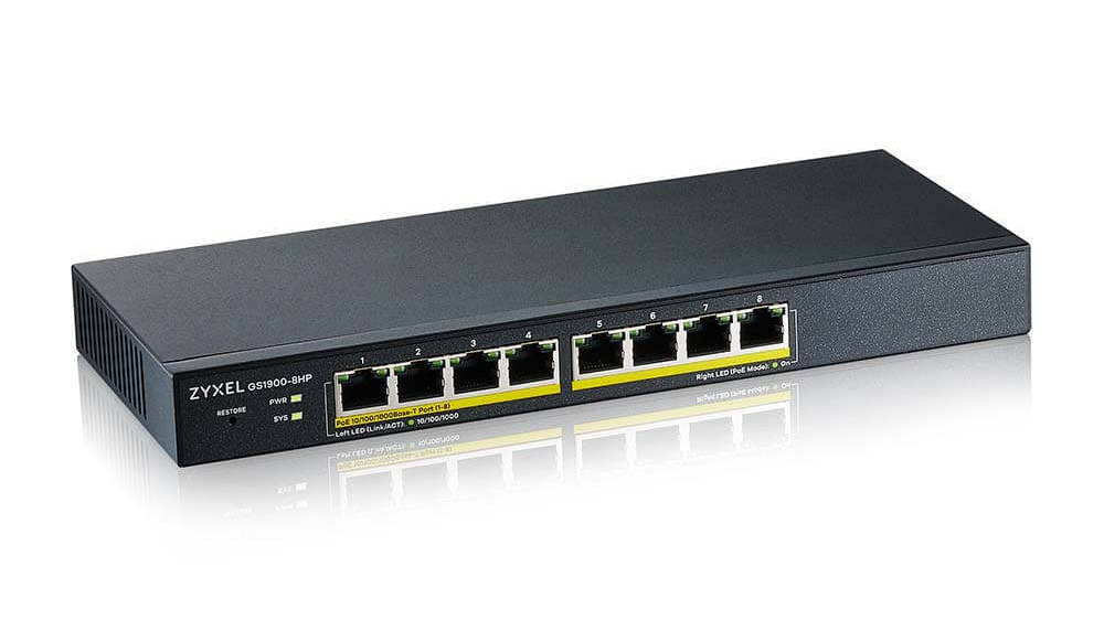Switch PoE Zyxel GS1900-8HP-EU0103F, 8 Porturi, 77W