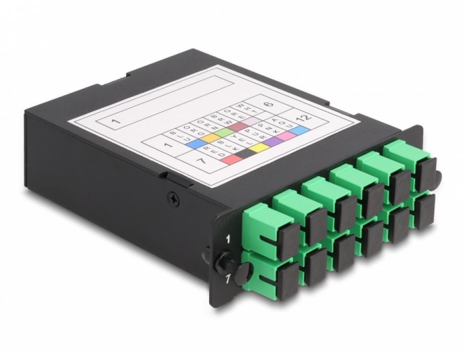 Caseta MPO Delock HD 12x SC, Panou 19