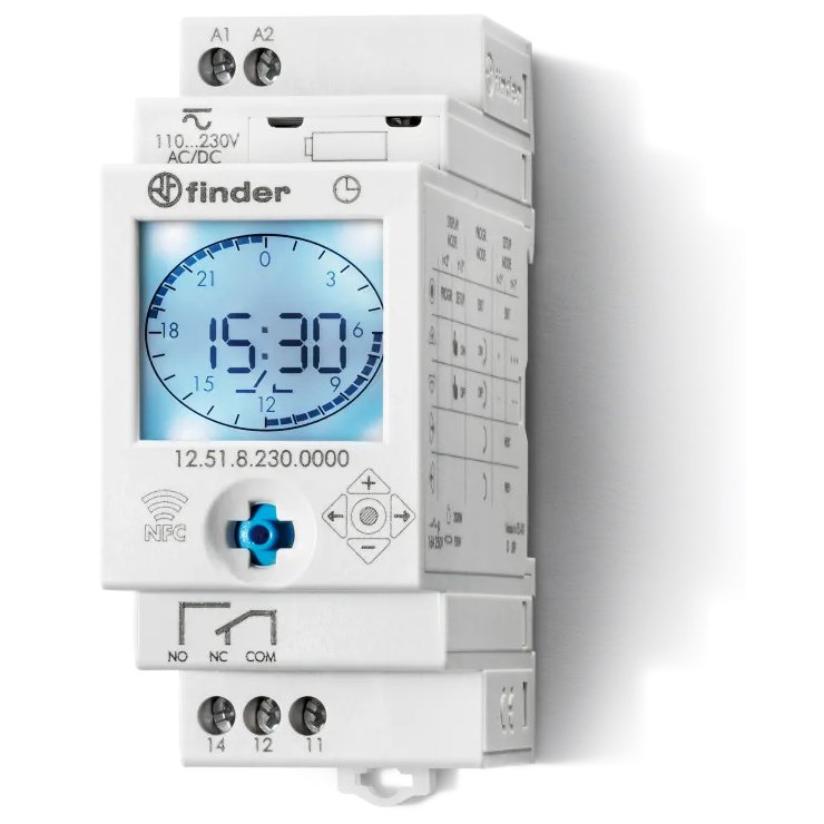 Ceas Programabil Digital Finder 12.51.8.230.0000, 16A