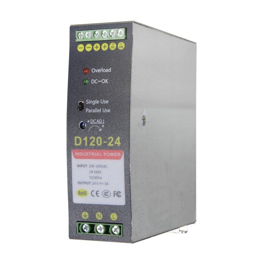 Sursa Safer 24V 5A 2 Ieșiri Montare DIN