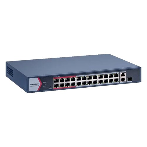 Switch Hikvision 24 Porturi PoE, 100Mbps, Management