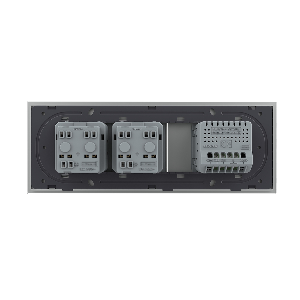 Intrerupator Dublu + 2 Prize LIVOLO, Sticla - imagine 16