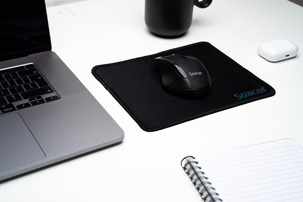 Mousepad Spacer SP-PAD-S Negru 220x180mm - Precizie și Confort - imagine 4