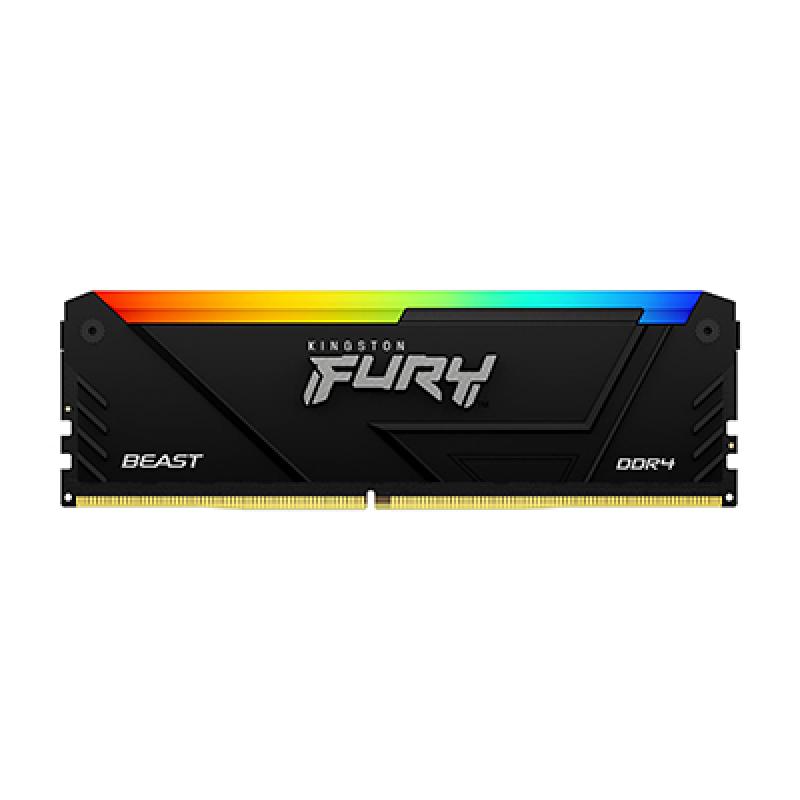 Kingston Fury Beast RGB 32GB DDR4 3600MHz | Memorie RAM Gaming - imagine 4