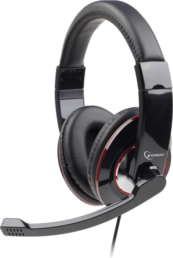 Căști PC USB Gembird MHS-U-001 cu Microfon - Negru - imagine 2