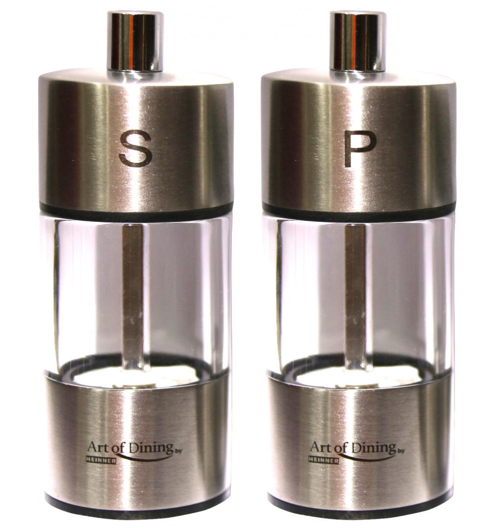 Set Rășnite Sare Piper HEINNER 9cm Inox - Art of Dining