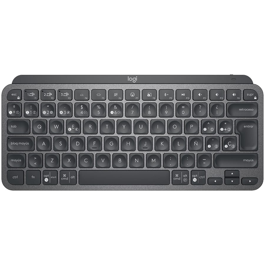 Tastatură Wireless Logitech MX Keys Mini Iluminată Graphite - imagine 2