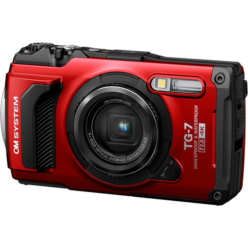 Aparat Foto Olympus TG-7 Roșu - Rezistent la Apă 15m și Șocuri - imagine 7