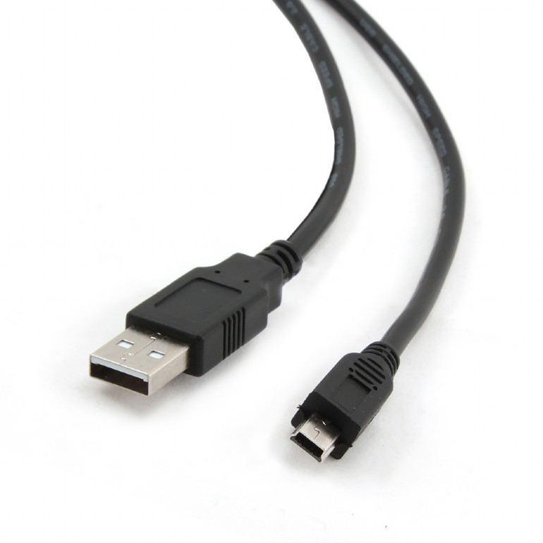 Cablu USB 2.0 la Mini-USB Gembird 1.8m Conectori Auriti