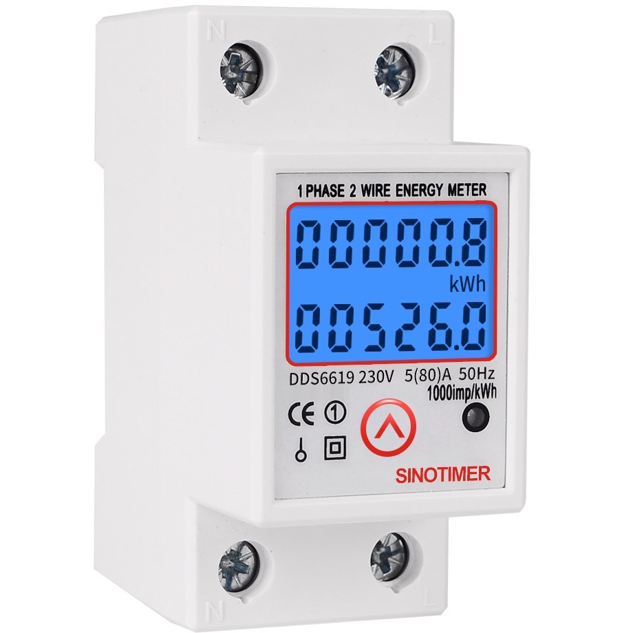 Contor Monofazat Sinotimer Digital LED 5(80)A