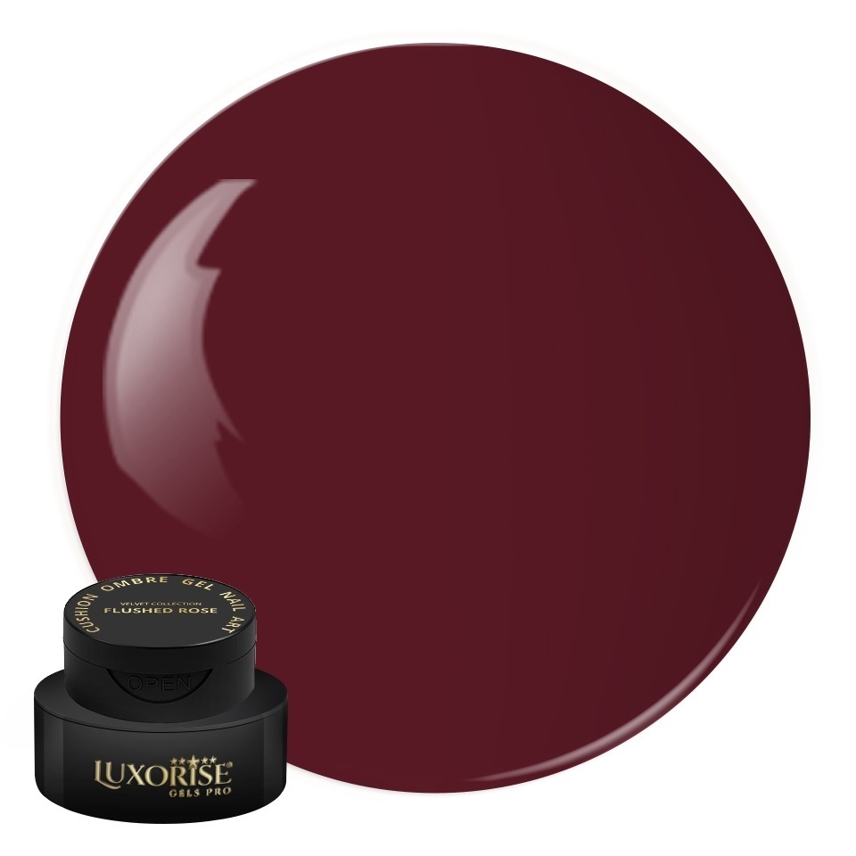 Gel UV Nail Art Babyboomer LUXORISE Cushion Ombre Velvet - Flushed Rose, 2ml