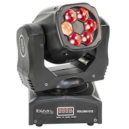 Moving Head 6x12W RGBW Ibiza Light ROLLING-EYE - imagine 1
