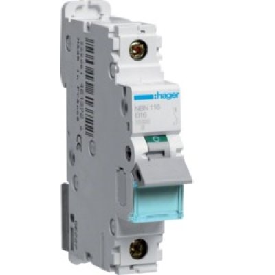 Siguranță automată Hager NBN116 1P 16A curba B 10kA