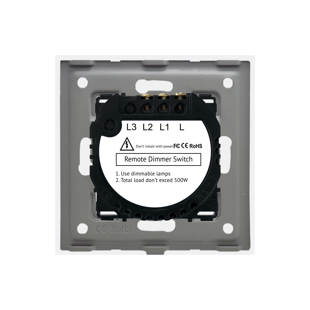 Intrerupator Touch Dublu RF433 LUXION Sticla - imagine 12