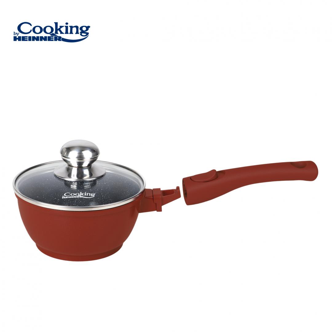 Caserola Heinner Calabria 1.3L Aluminiu cu Capac - imagine 2