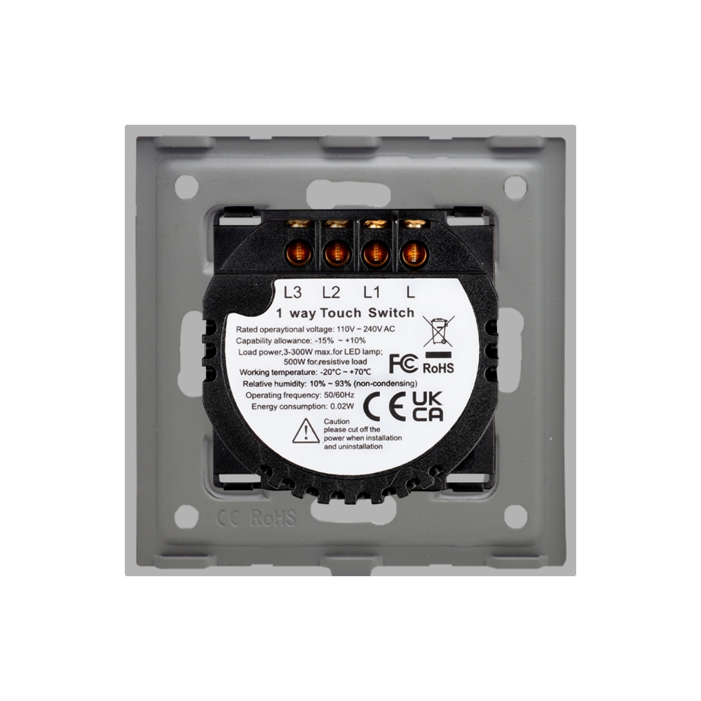 Intrerupator Triplu Touch Sticla LUXION, 500W - imagine 28