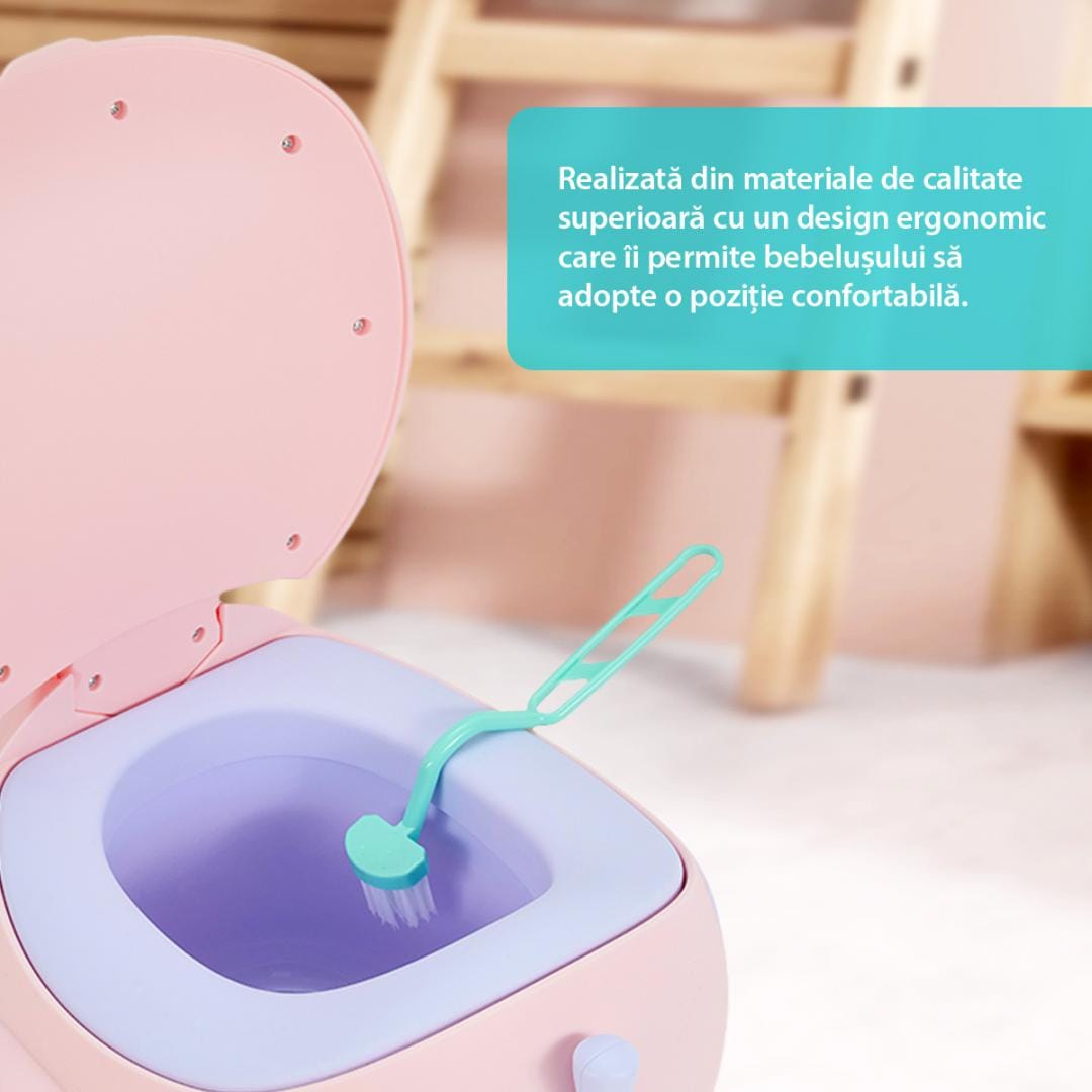 Olită Avion Roz U-Grow - Plimbare Interactivă pentru Copii - imagine 10