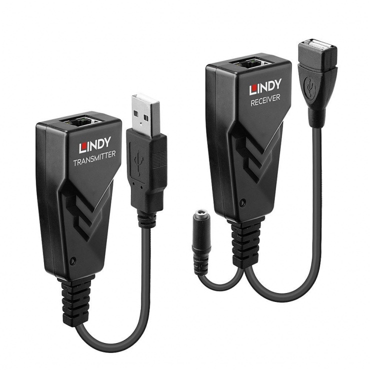 Extender USB 2.0 Lindy 100m prin LAN