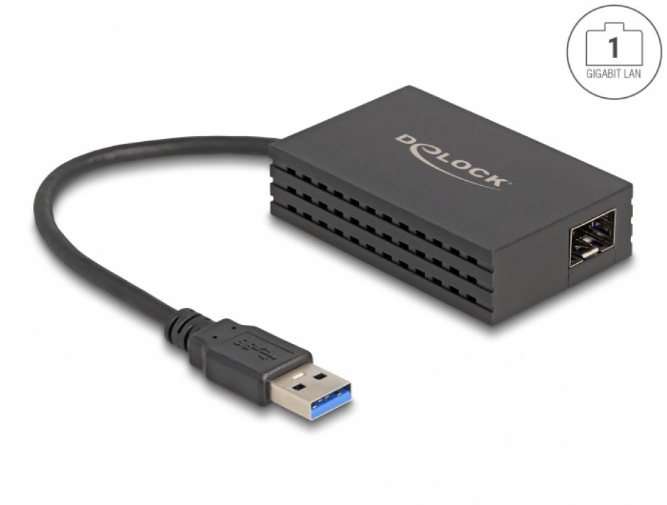 Adaptor USB-A la SFP Gigabit, Delock 66463