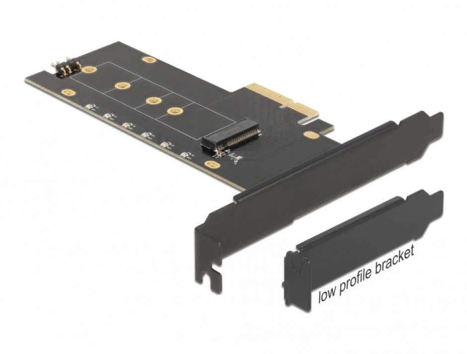 Adaptor Delock M.2 NVMe PCIe cu RGB și radiator