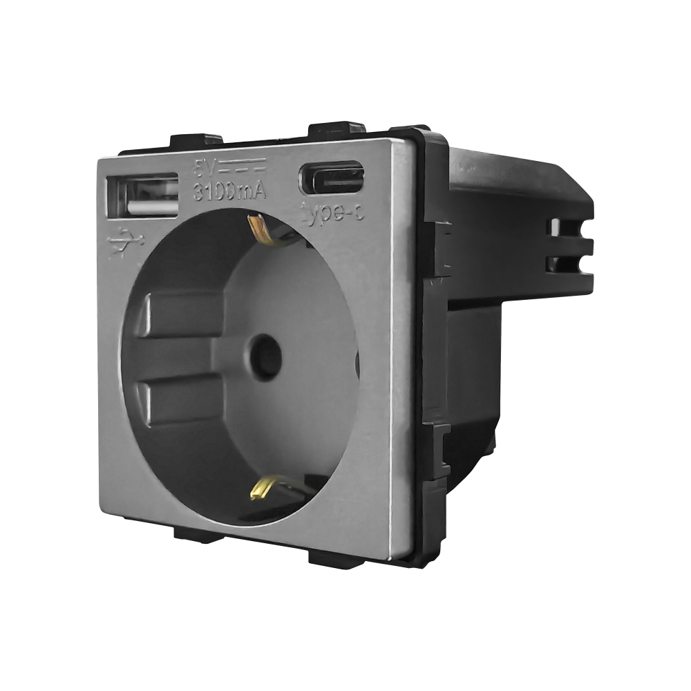 Modul Priza + USB-A + USB-C 20W LUXION - imagine 19