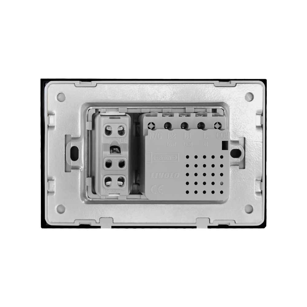 Intrerupator + Priza Livolo Sticla Italian - imagine 5