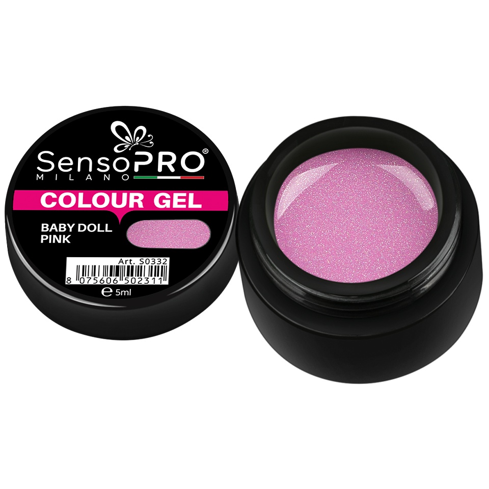 Gel UV Colorat Baby Doll Pink 5ml SensoPRO