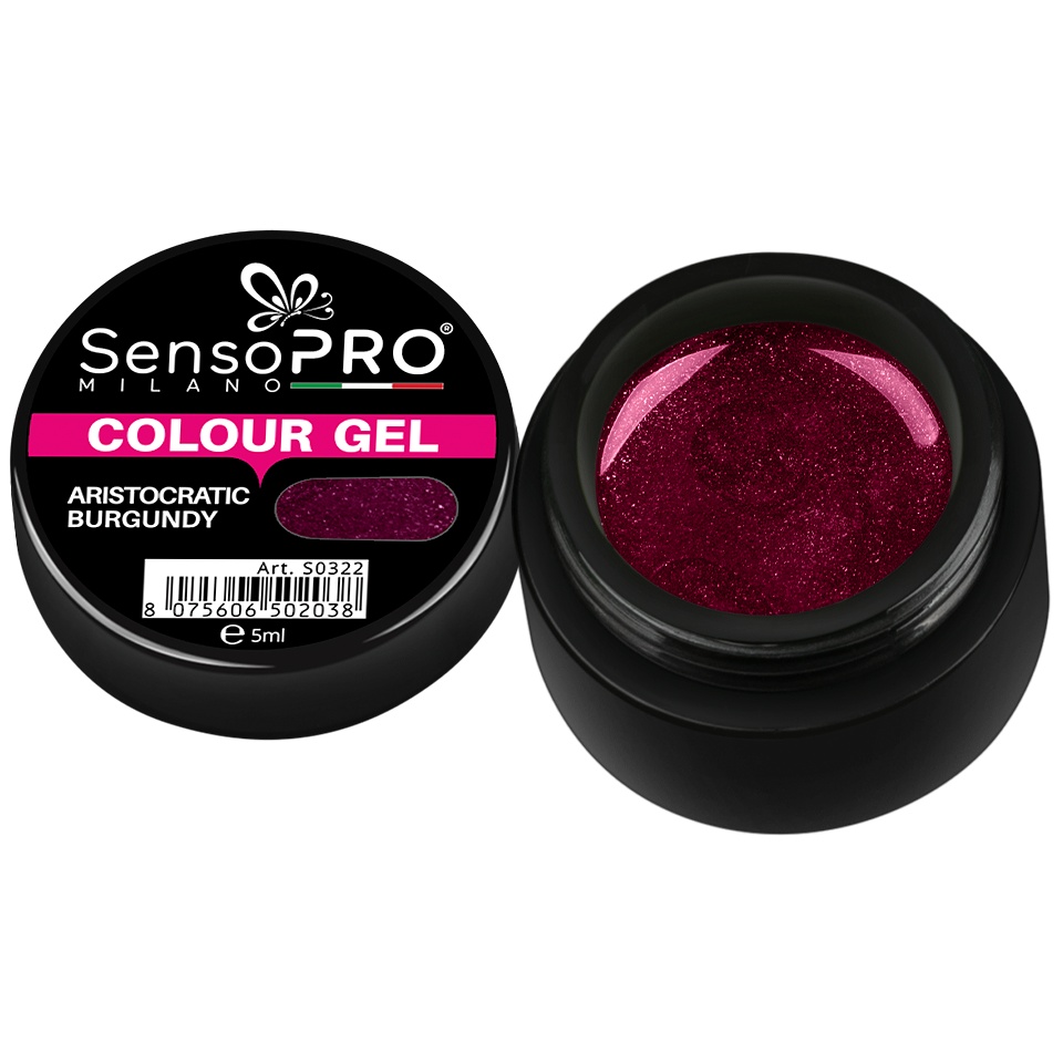 Gel UV Burgundy 5ml SensoPRO - Manichiură Premium