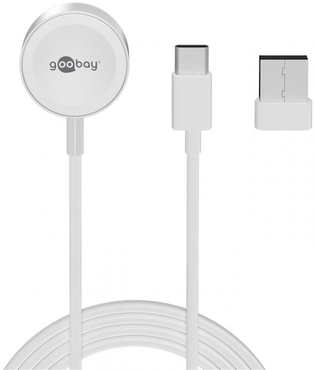 Cablu Incarcare Apple Watch USB-C + USB-A, Goobay 1m