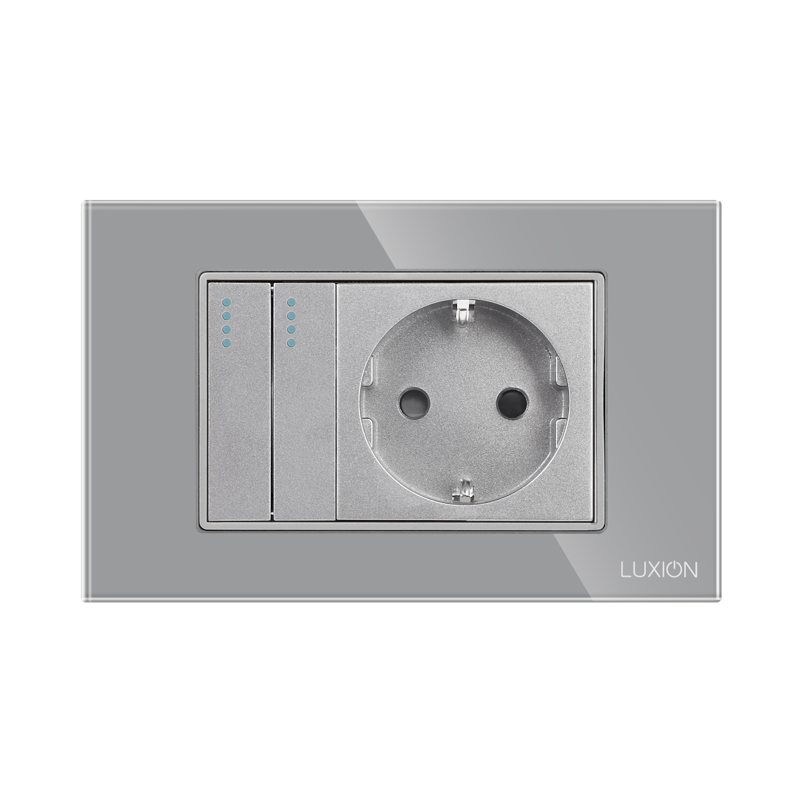 Intrerupator Dublu + Priza Sticla Luxion - imagine 14