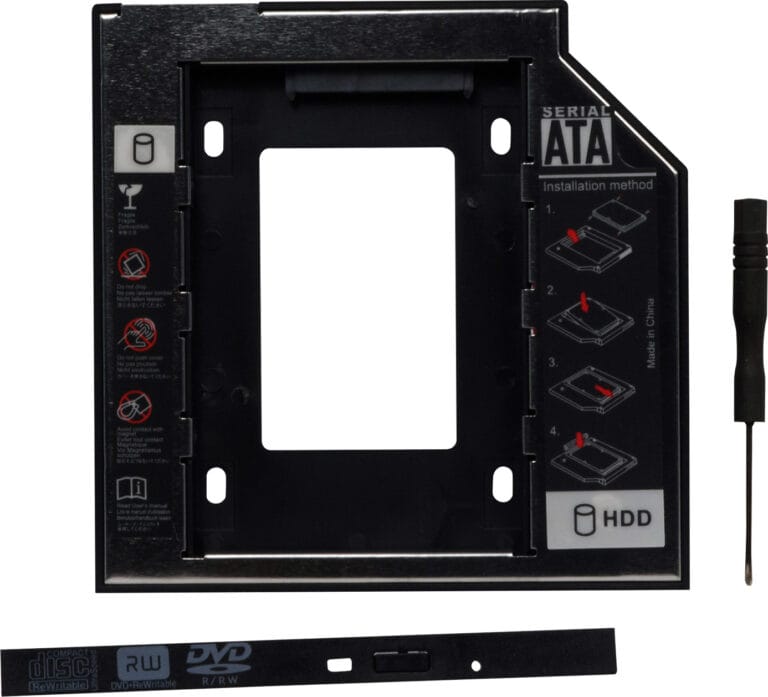 Adaptor SPACER 5.25 inch pentru HDD/SSD 2.5 inch - Negru - imagine 2