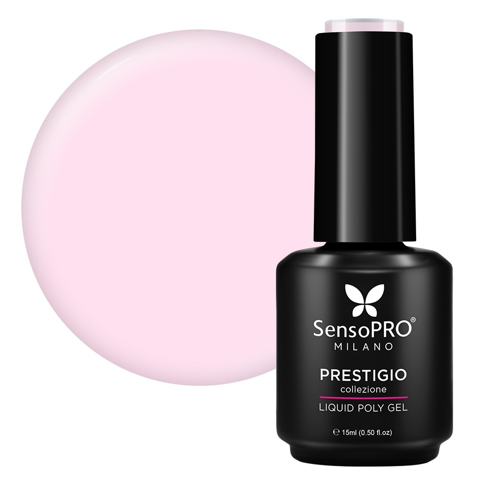 Polygel Lichid SensoPRO Milano PRESTIGIO, Orchid Pastel, 15ml